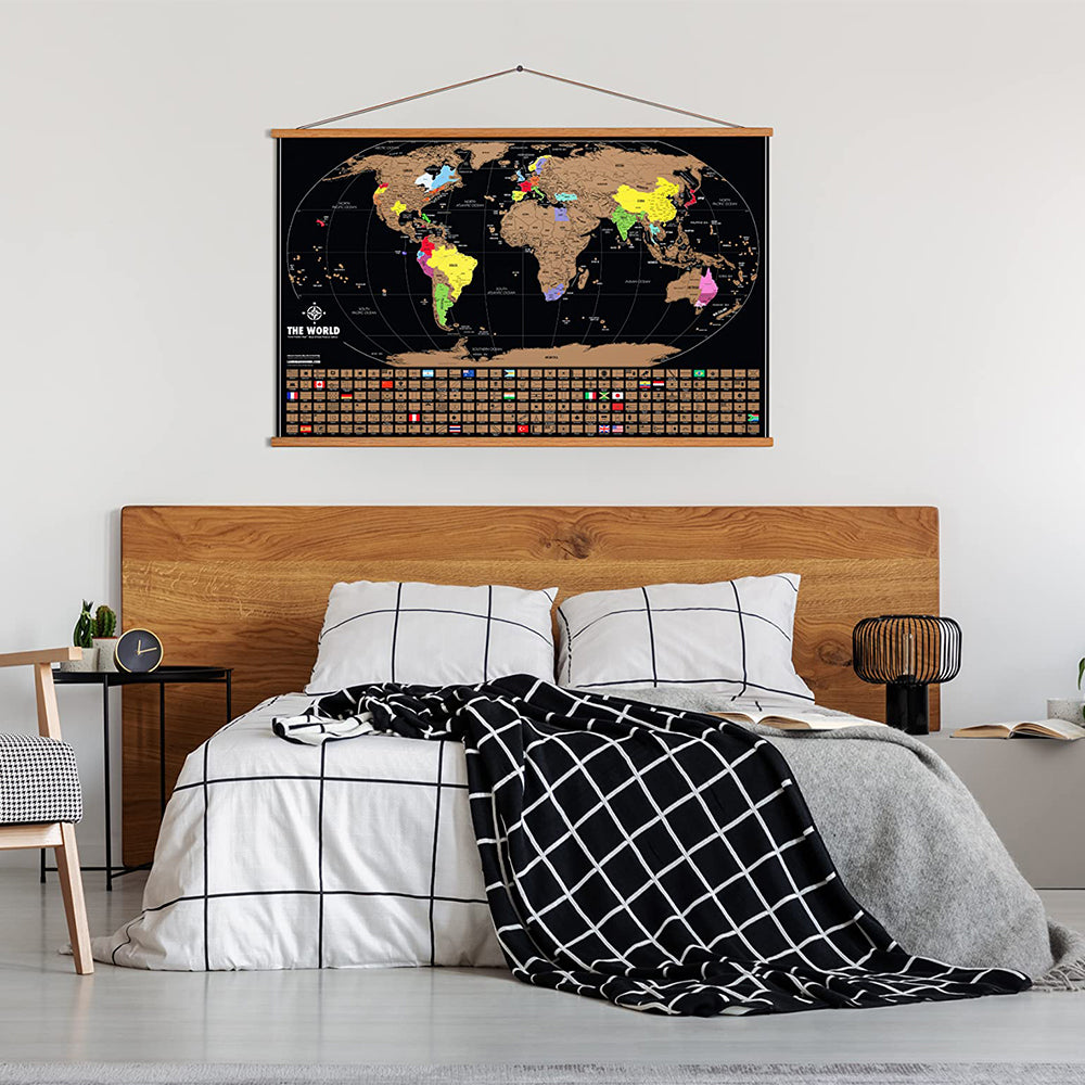 50%OFF⭐️Scratch Off Map Of The World Large Size Upgraded Version⭐️