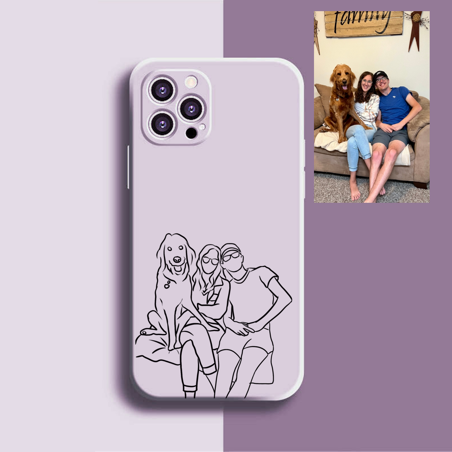 ✨Custom Line Art Phone Case