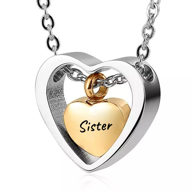 ✨ A Piece Of My Heart Lives In Heaven-Souvenir/Urn Pendant✨