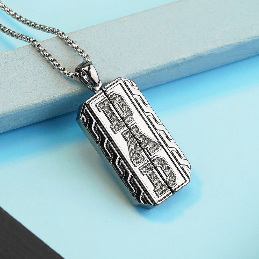 Custom Photo Pendant Necklace Present for Father's Day