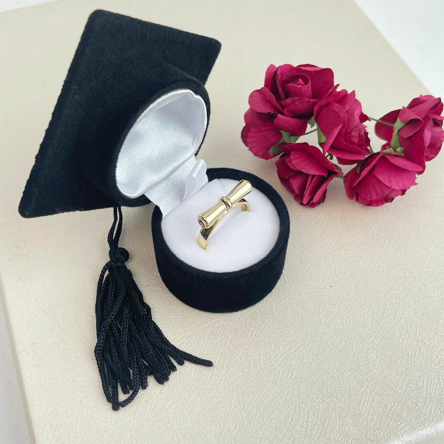 Diploma Scroll Graduation Ring