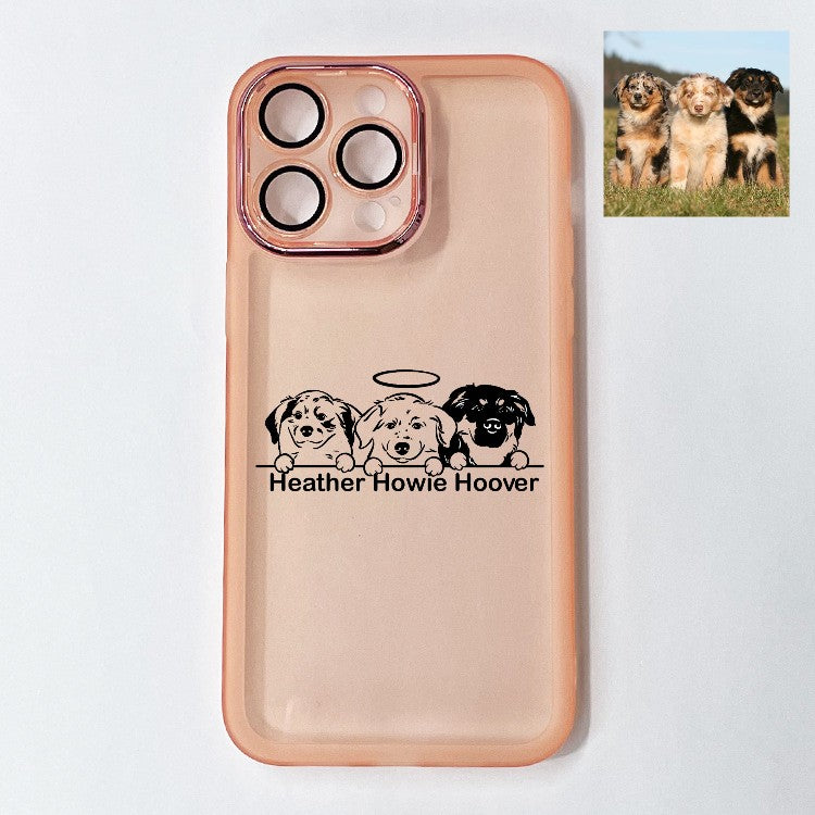 Custom Pet Line Art Phone Case