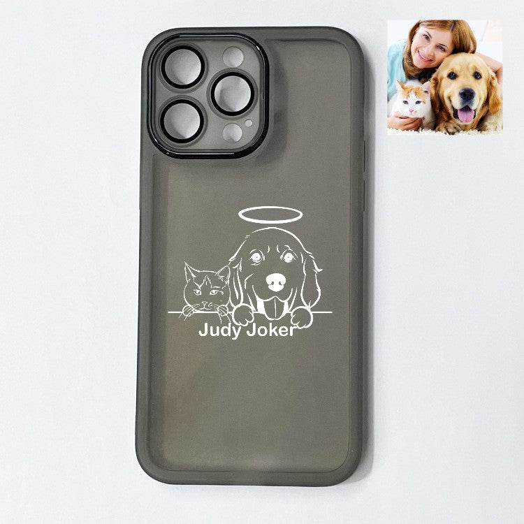 Custom Pet Line Art Phone Case
