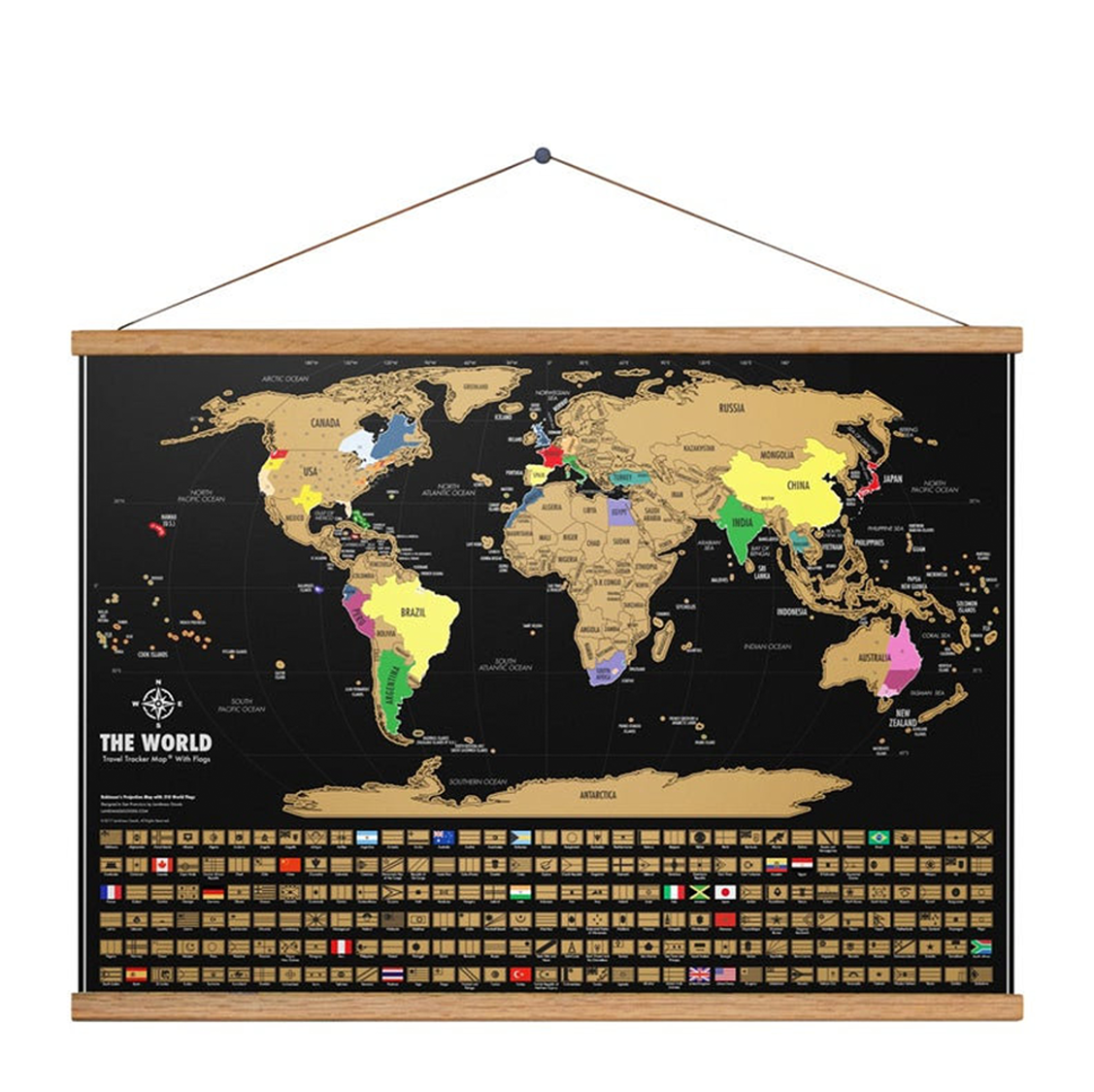 50%OFF⭐️Scratch Off Map Of The World Large Size Upgraded Version⭐️