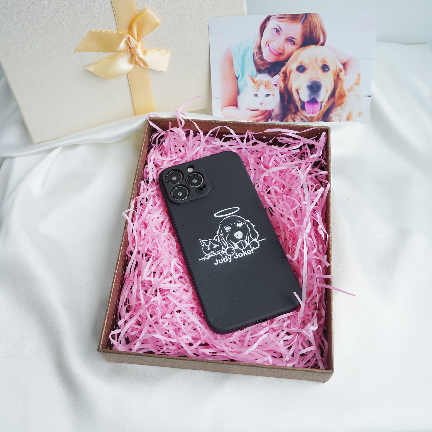 Custom Pet Line Art Phone Case