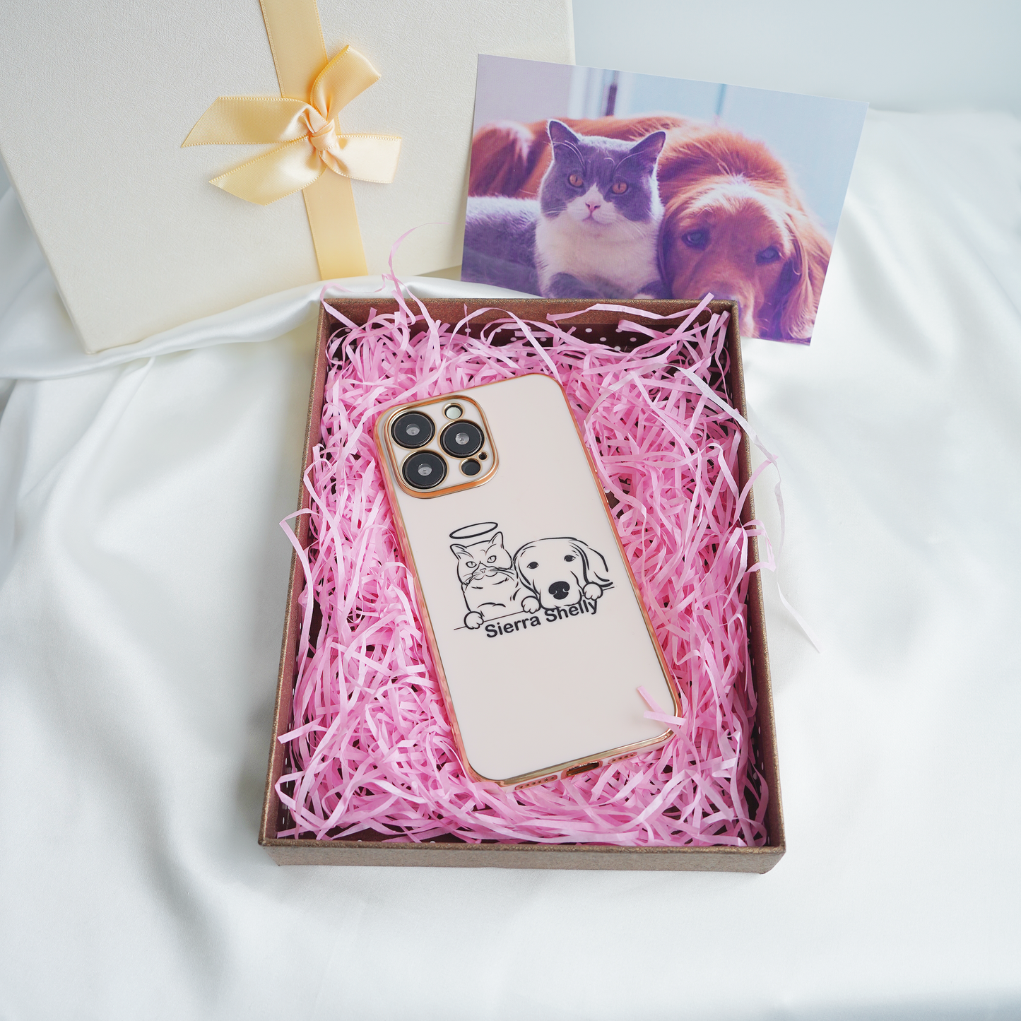 Custom Pet Line Art Phone Case