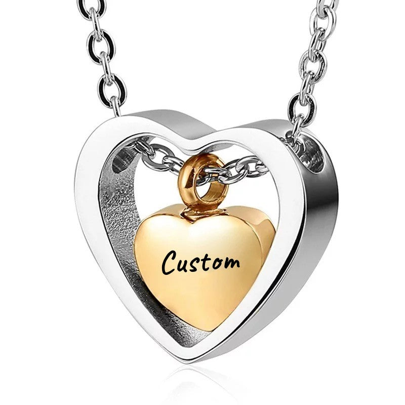 ✨ A Piece Of My Heart Lives In Heaven-Souvenir/Urn Pendant✨