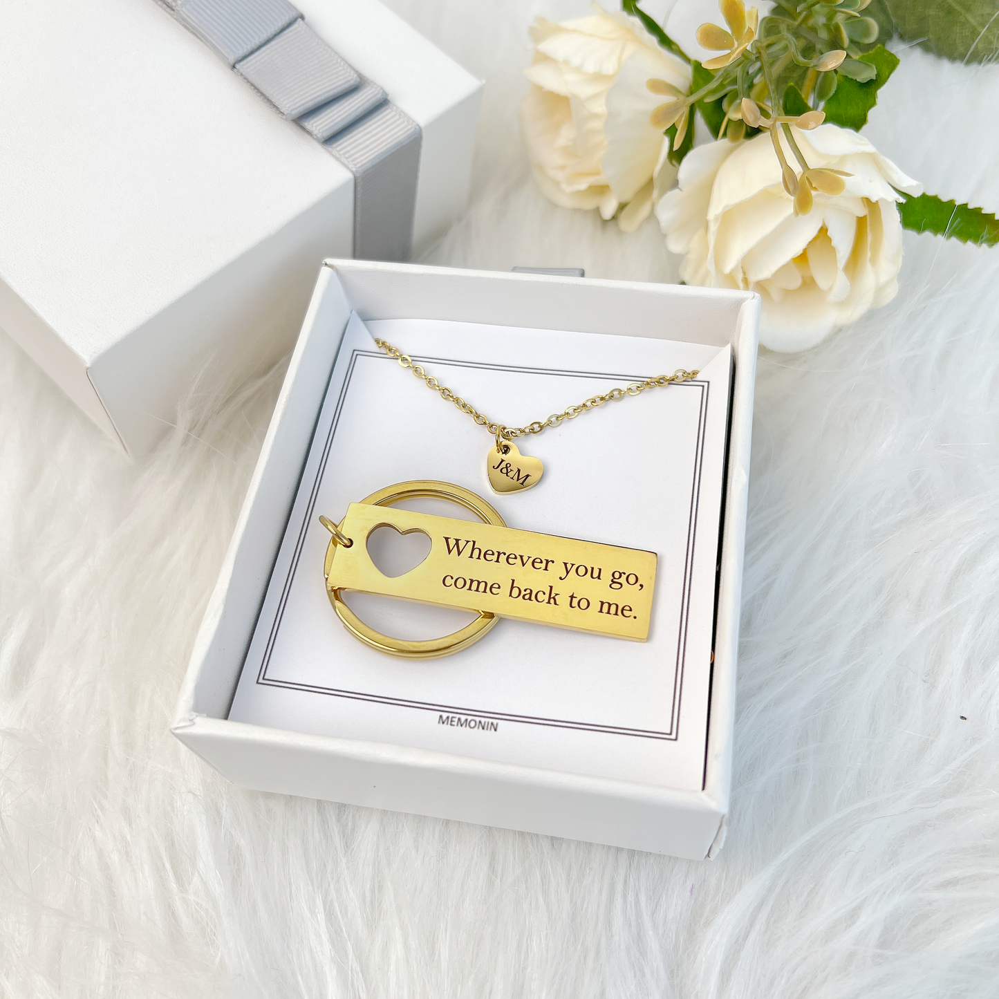 Personalized Keychain for Couples