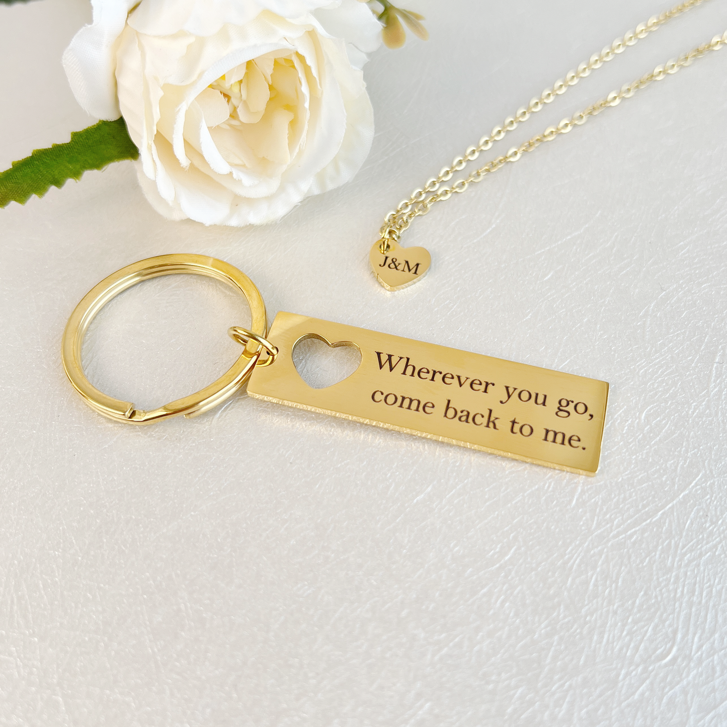 Personalized Keychain for Couples