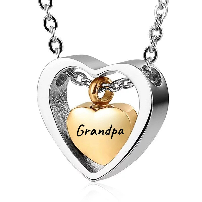 ✨ A Piece Of My Heart Lives In Heaven-Souvenir/Urn Pendant✨