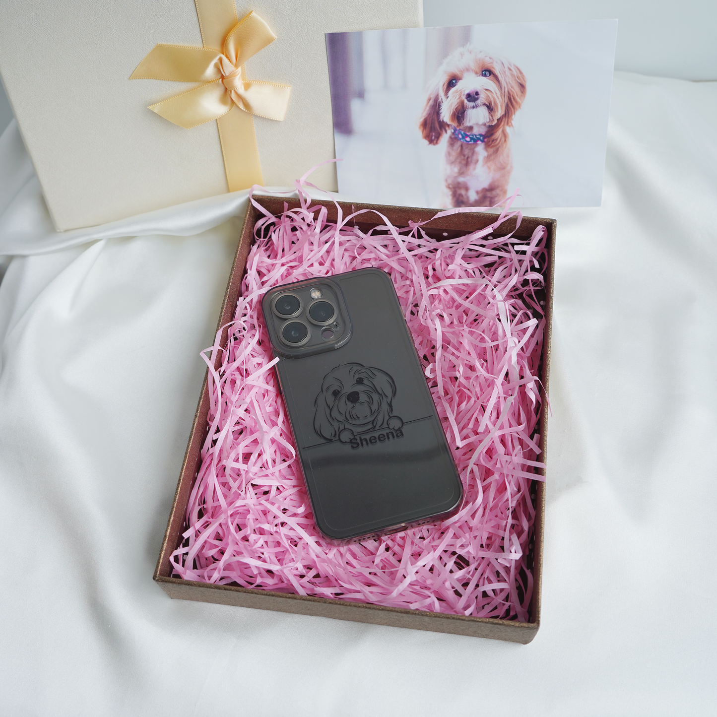 Custom Pet Line Art Phone Case