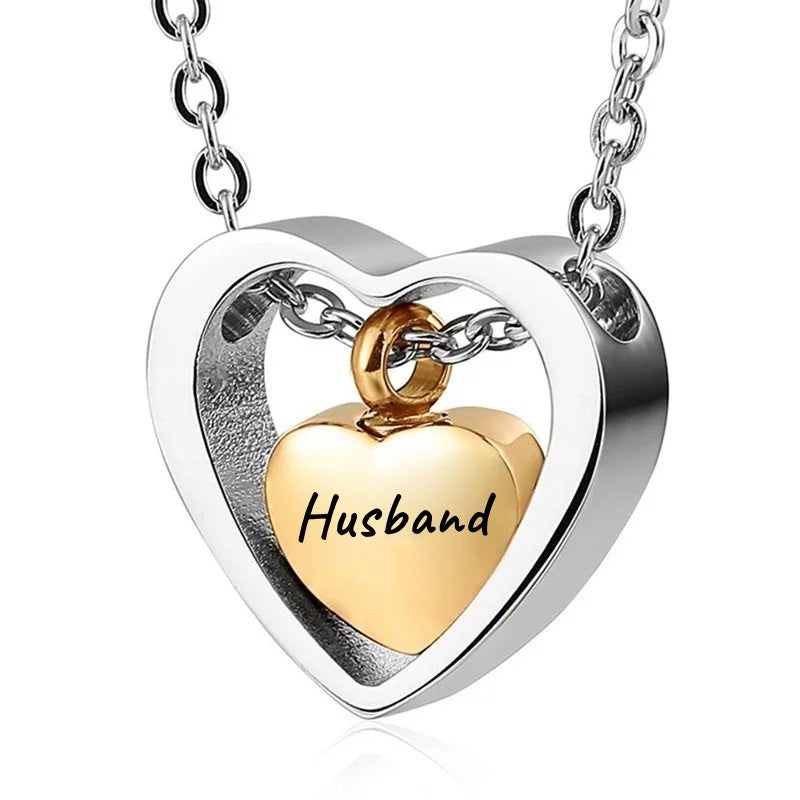 ✨ A Piece Of My Heart Lives In Heaven-Souvenir/Urn Pendant✨