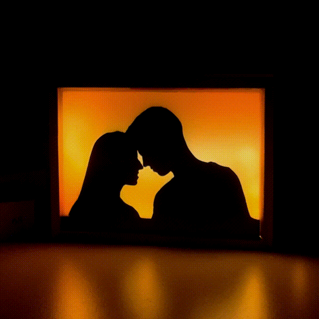 Personalized Light Painting Photo Shadow Frame Light