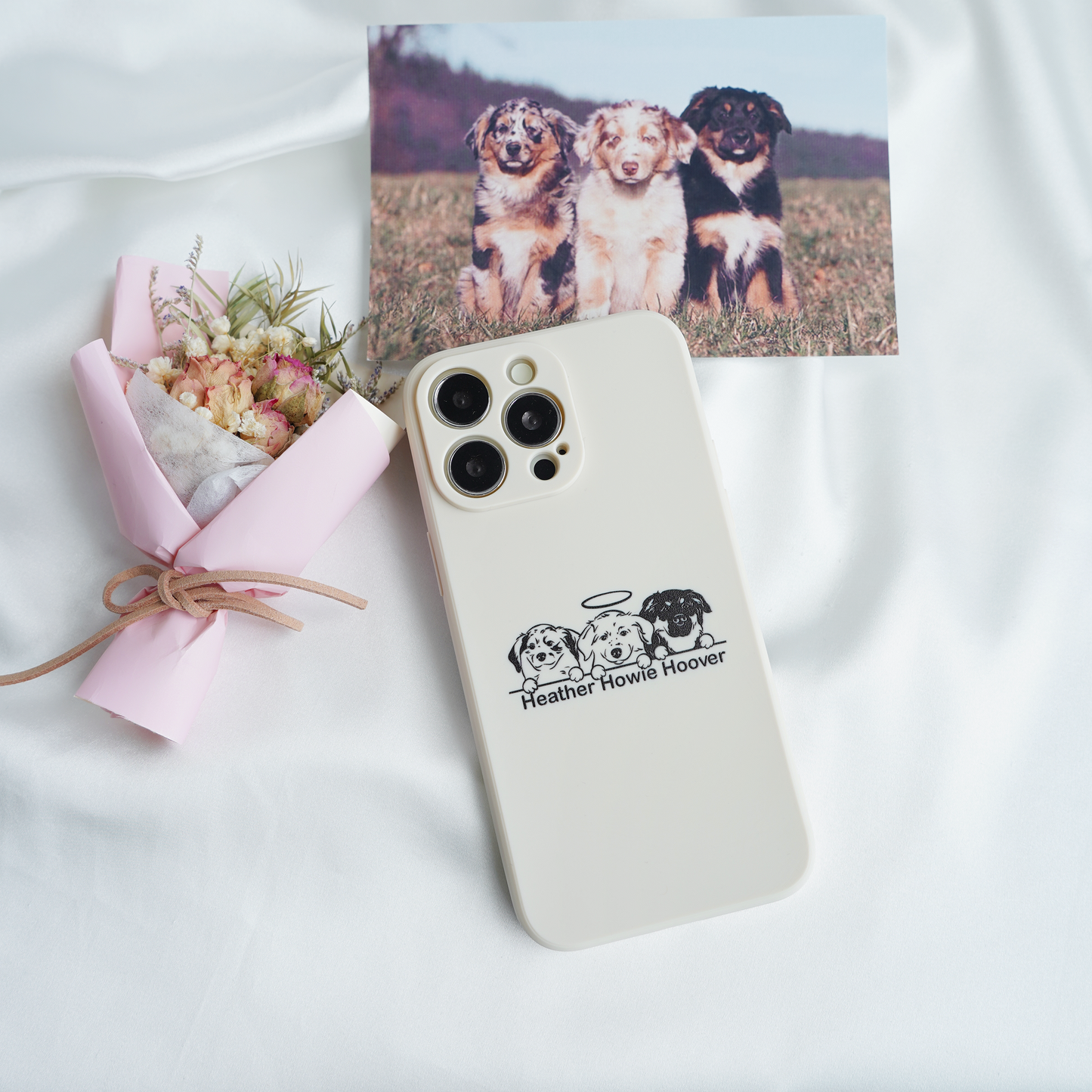 Custom Pet Line Art Phone Case