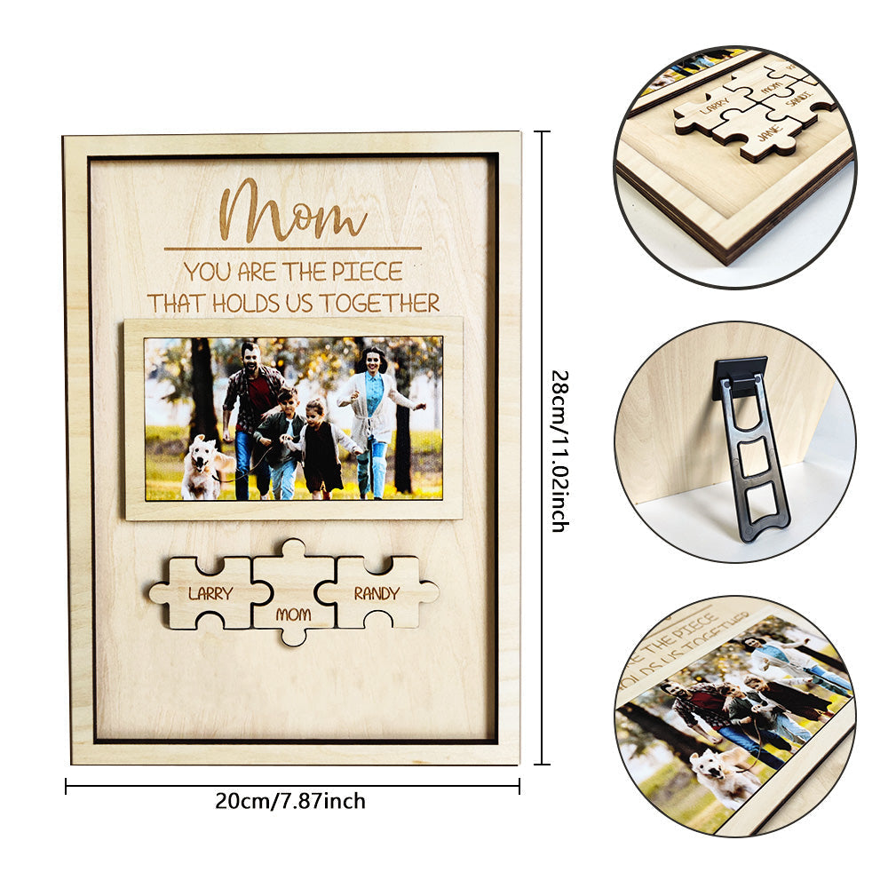 Custom Dad You Are the Piece That Holds Us Together Puzzle Piece Sign