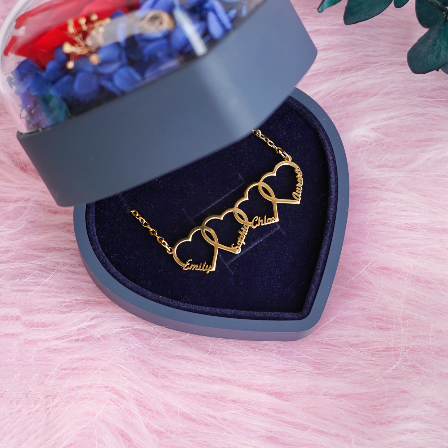 Multiple Heart Necklace