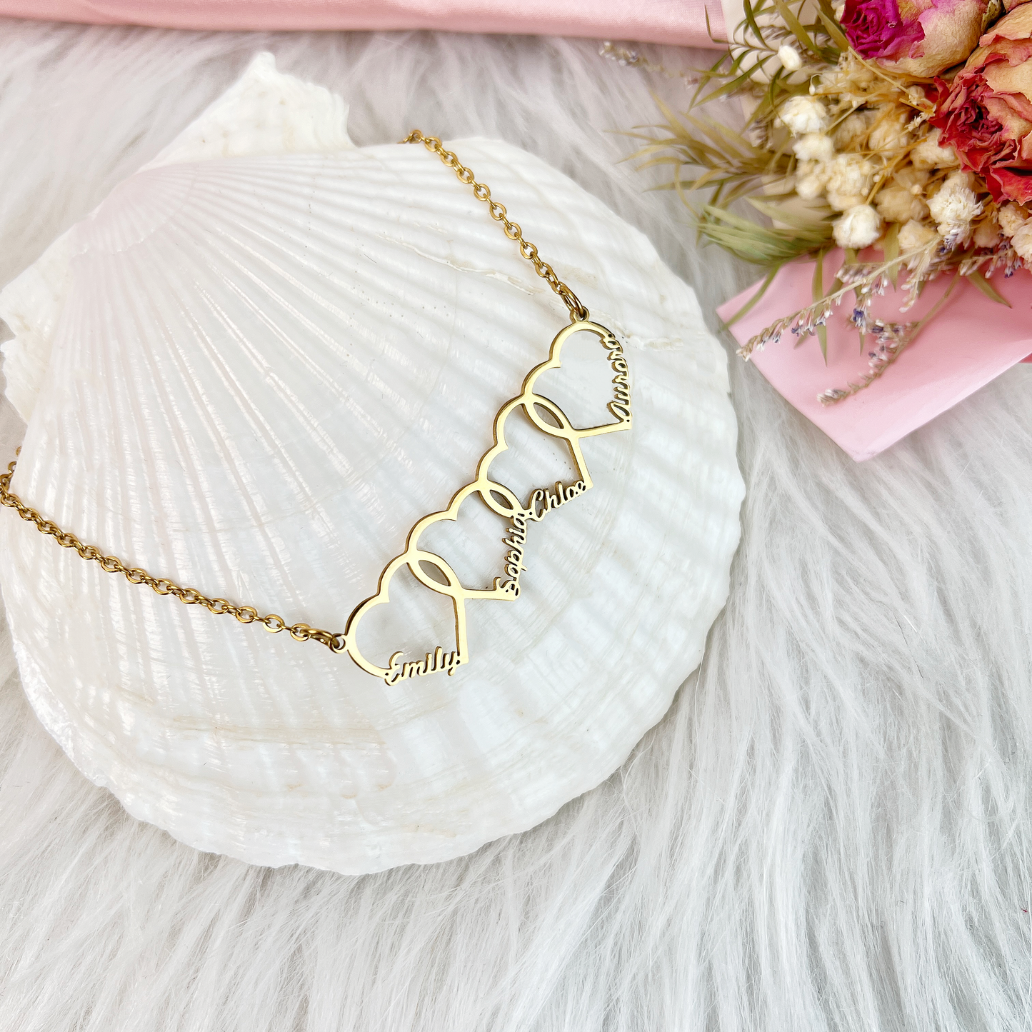 Multiple Heart Necklace