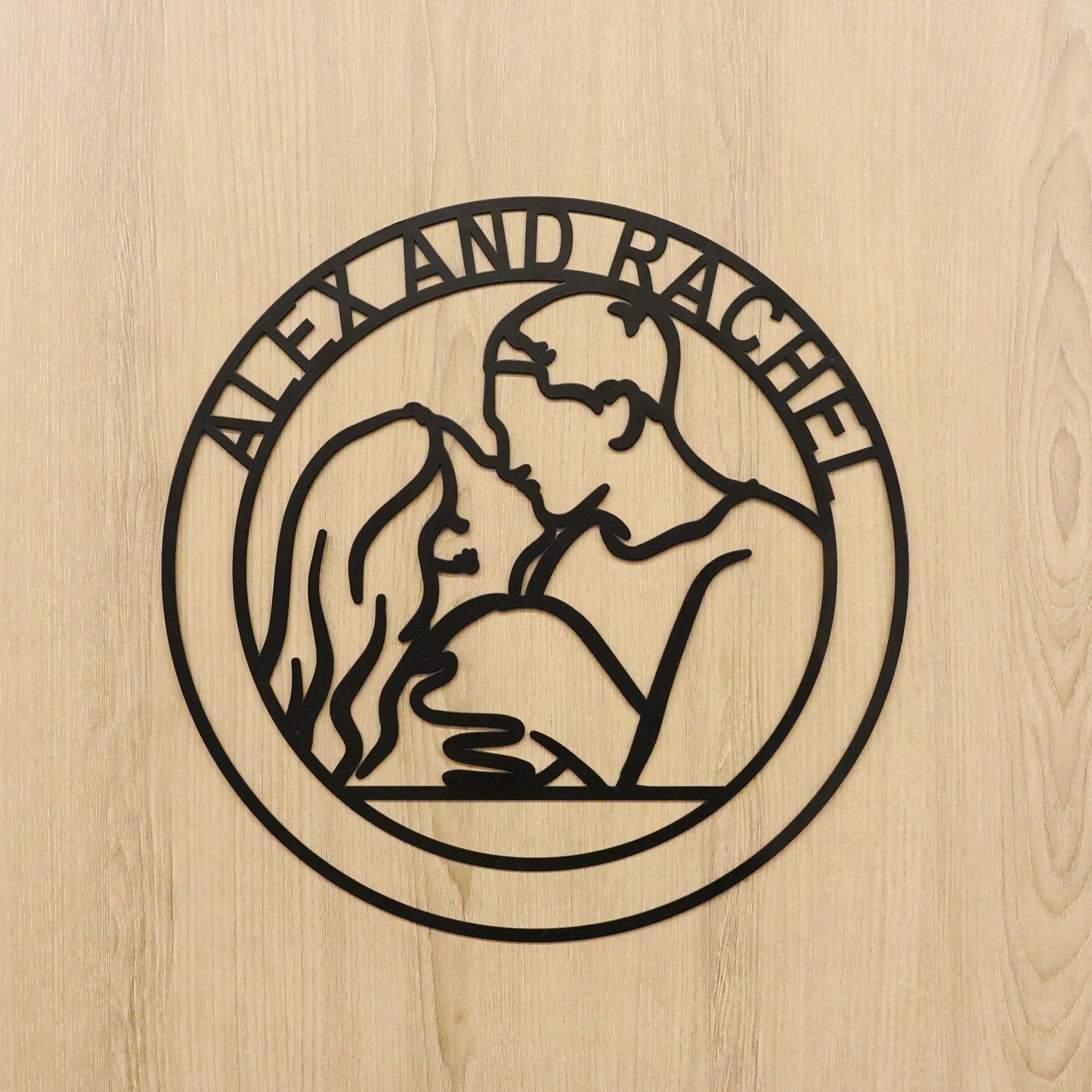 Custom Metal Portrait Sign