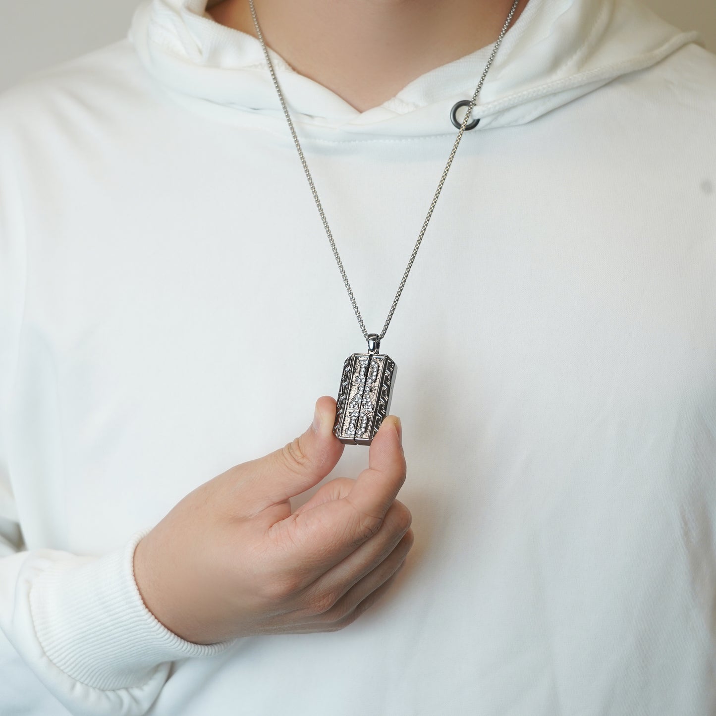 Custom Photo Pendant Necklace Present for Father's Day