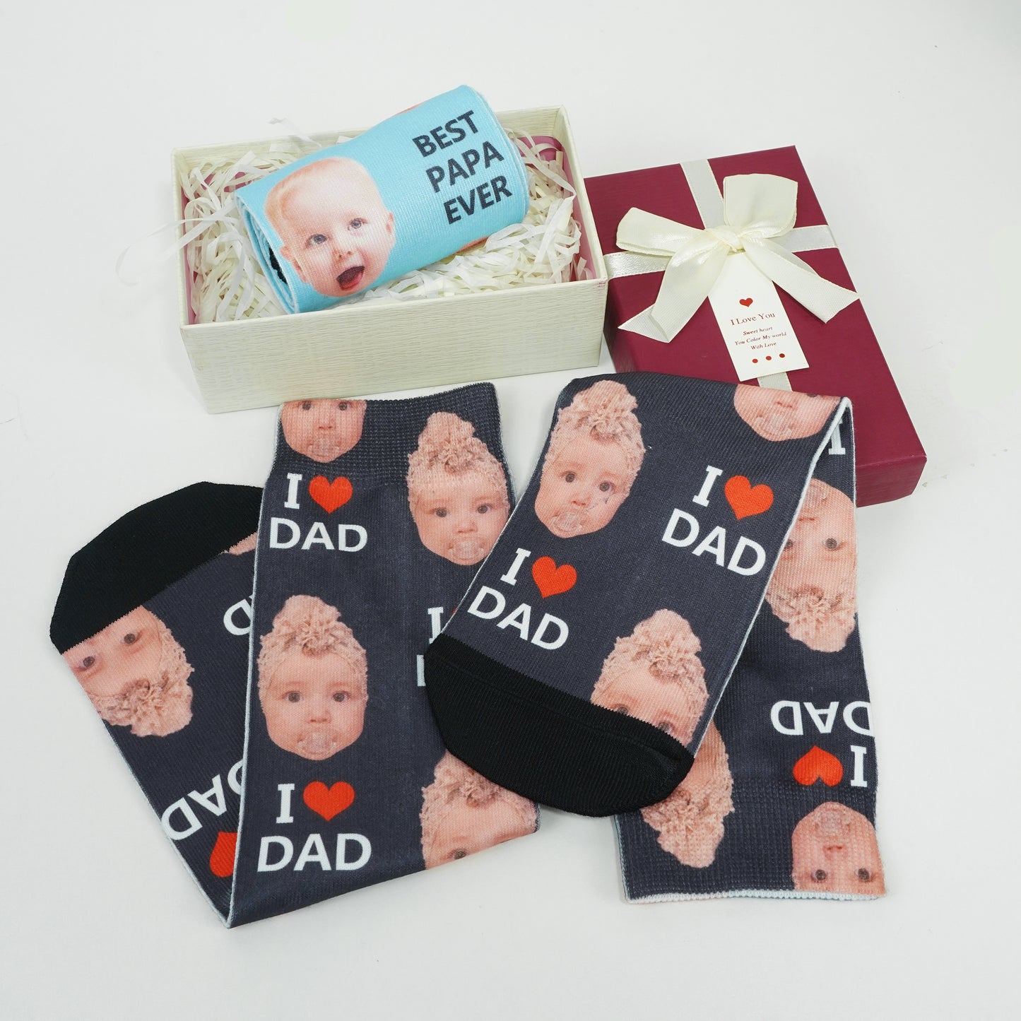 Custom Photo Sock-Father's Day Gift