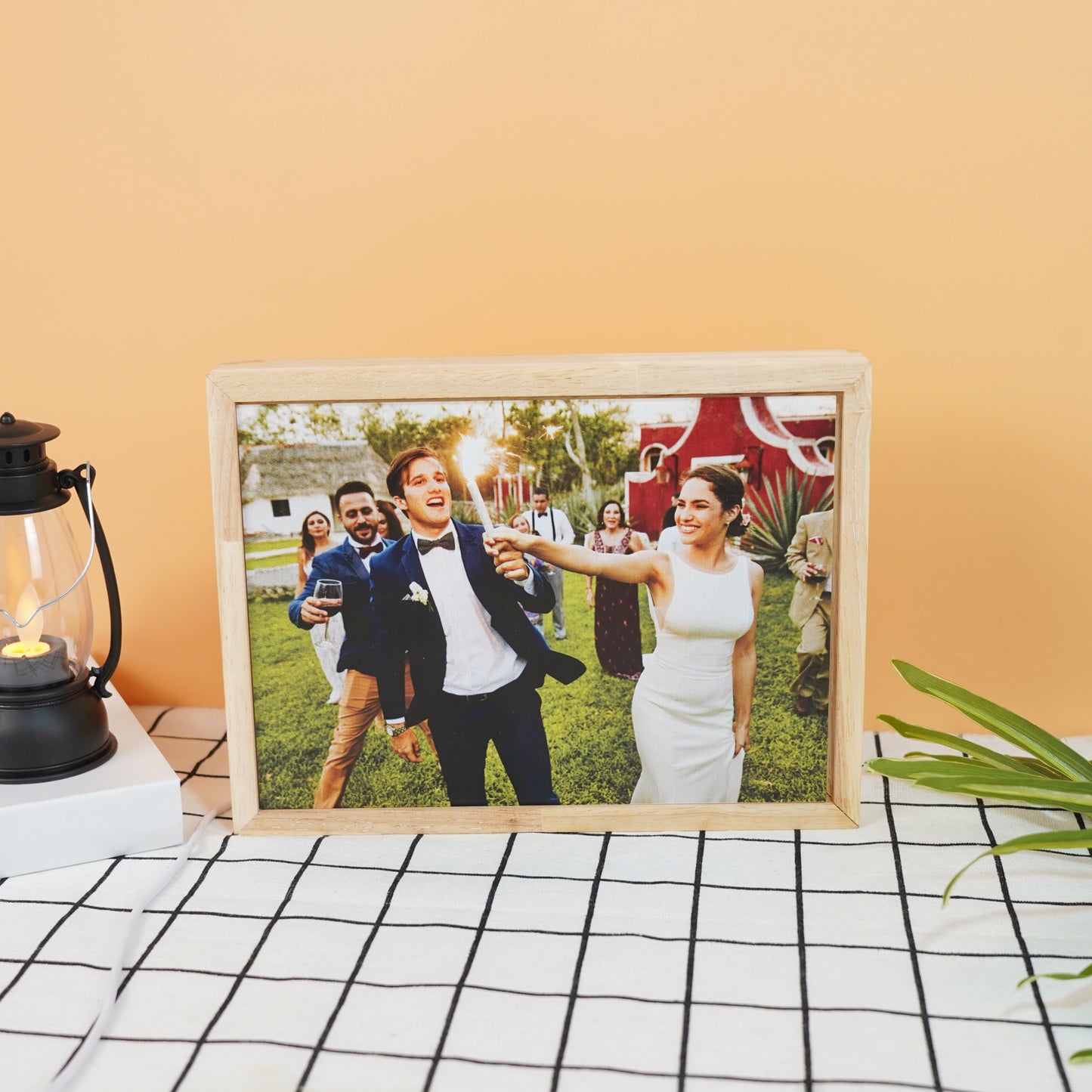 Personalized Light Painting Photo Shadow Frame Light