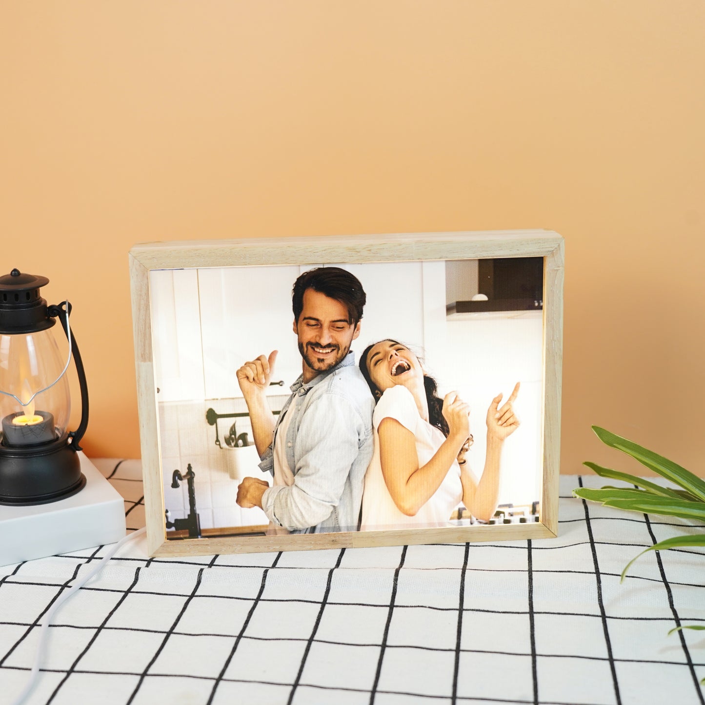 Personalized Light Painting Photo Shadow Frame Light