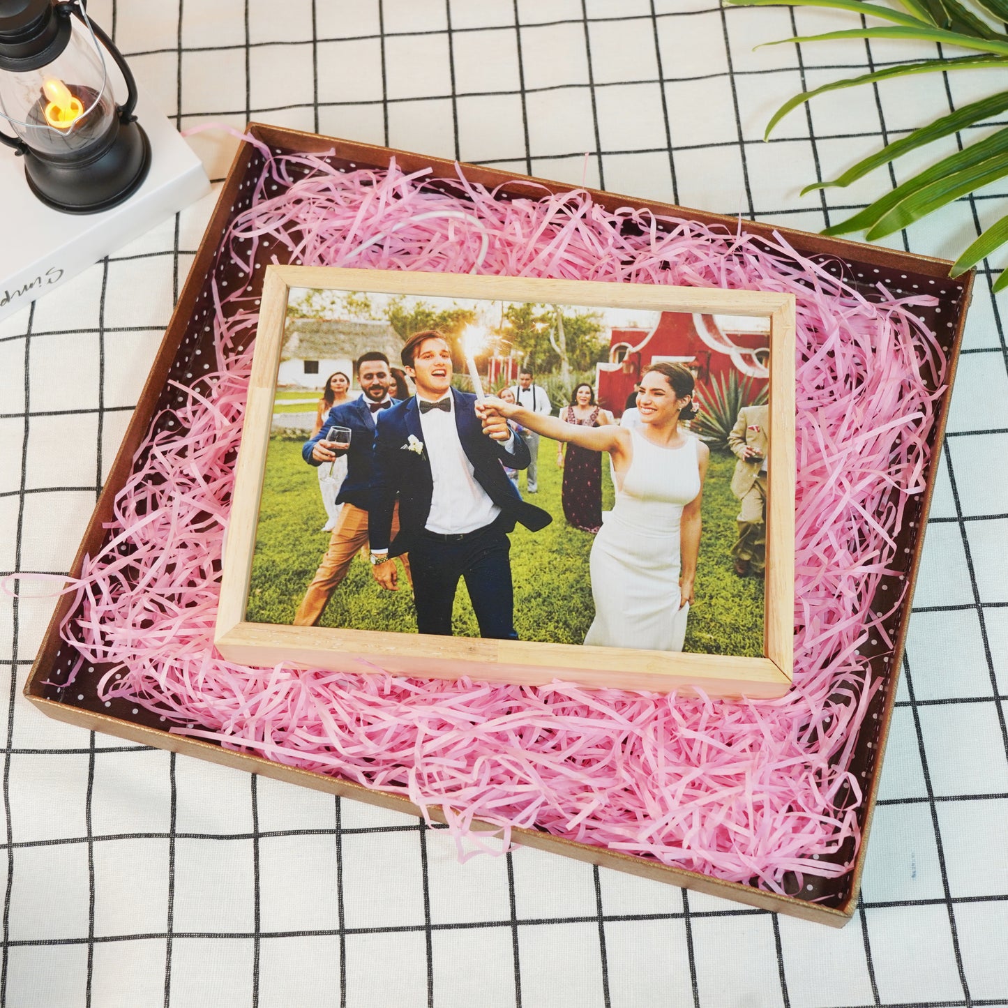 Personalized Light Painting Photo Shadow Frame Light