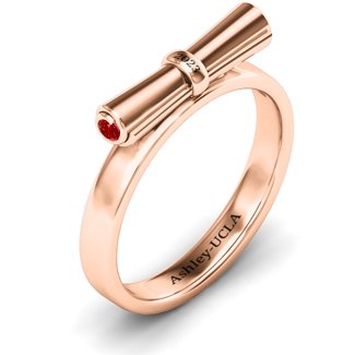 Diploma Scroll Graduation Ring