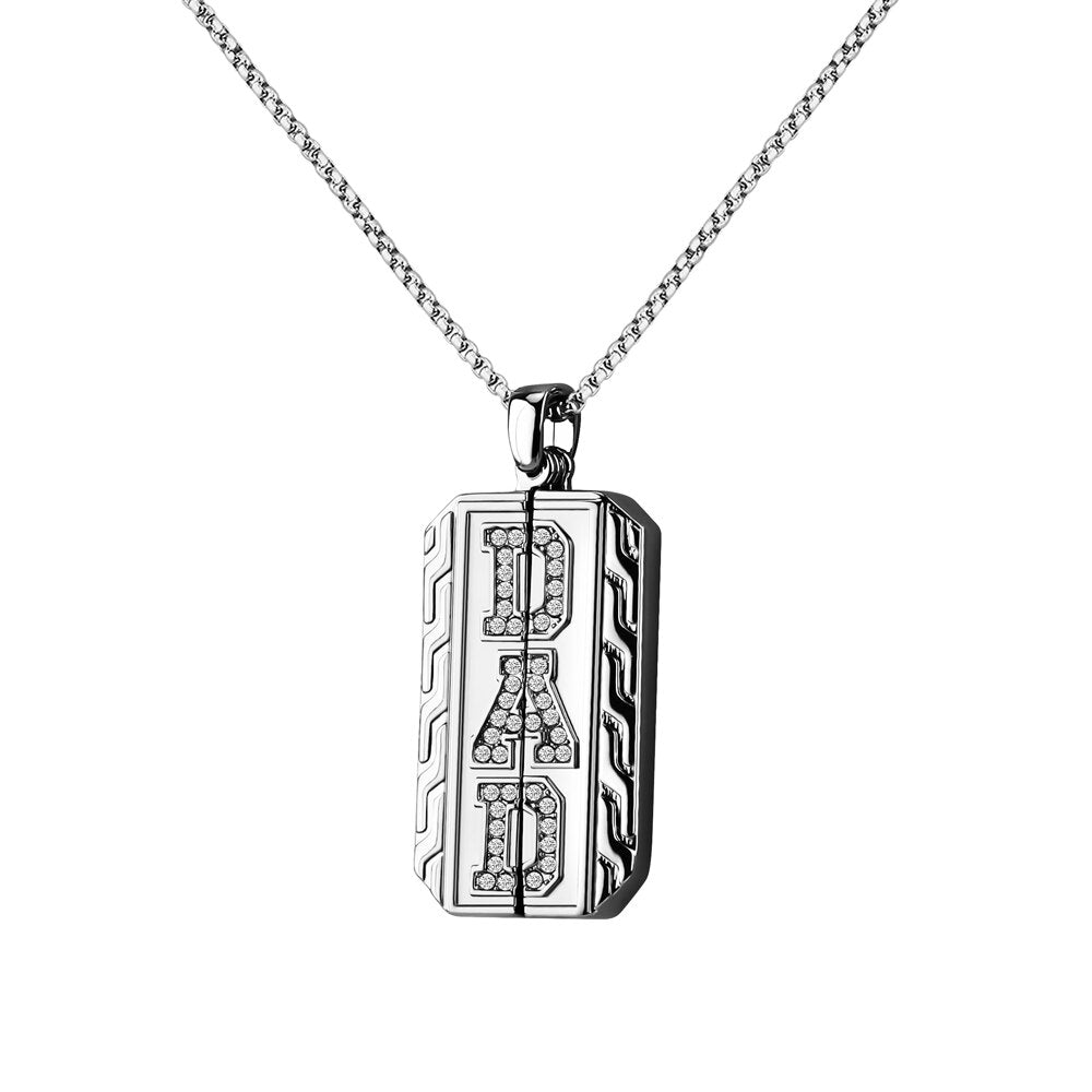 Custom Photo Pendant Necklace Present for Father's Day