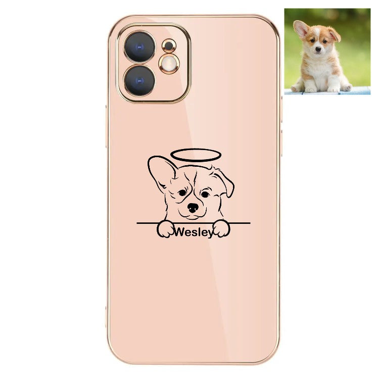 Custom Pet Line Art Phone Case