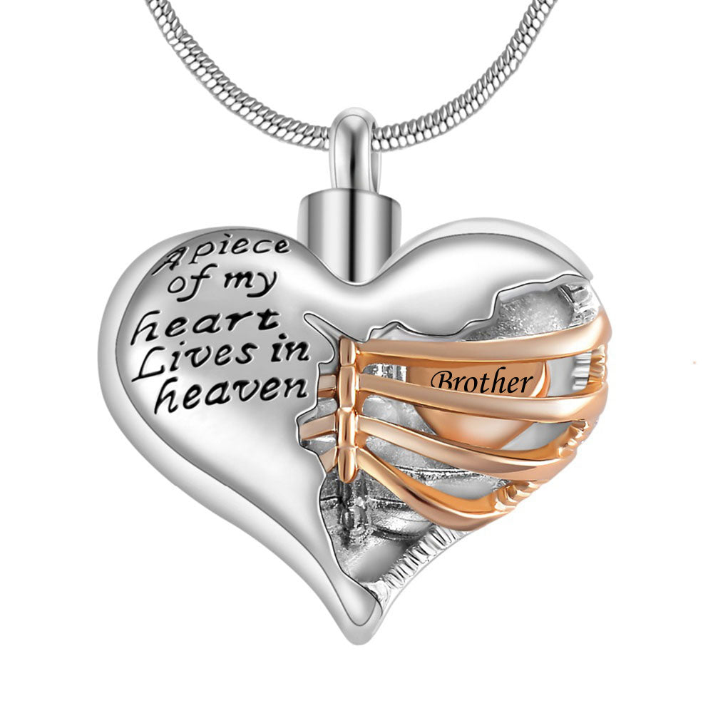 ✨ A Piece Of My Heart Lives In Heaven-Souvenir/Urn Pendant✨