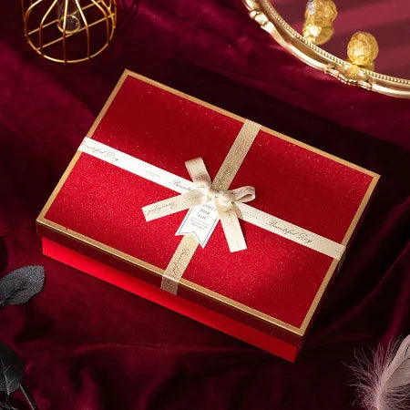 Red Frosted Gift Box