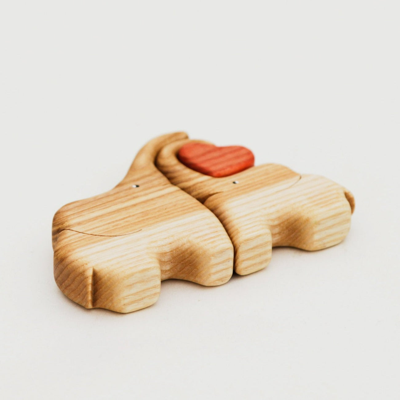 Wooden elephants family puzzle