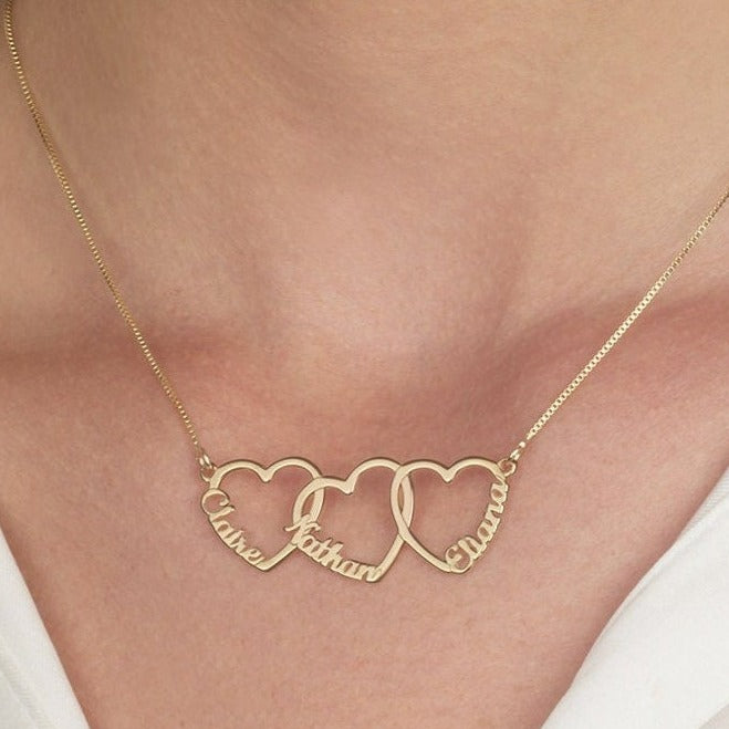 Multiple Heart Necklace