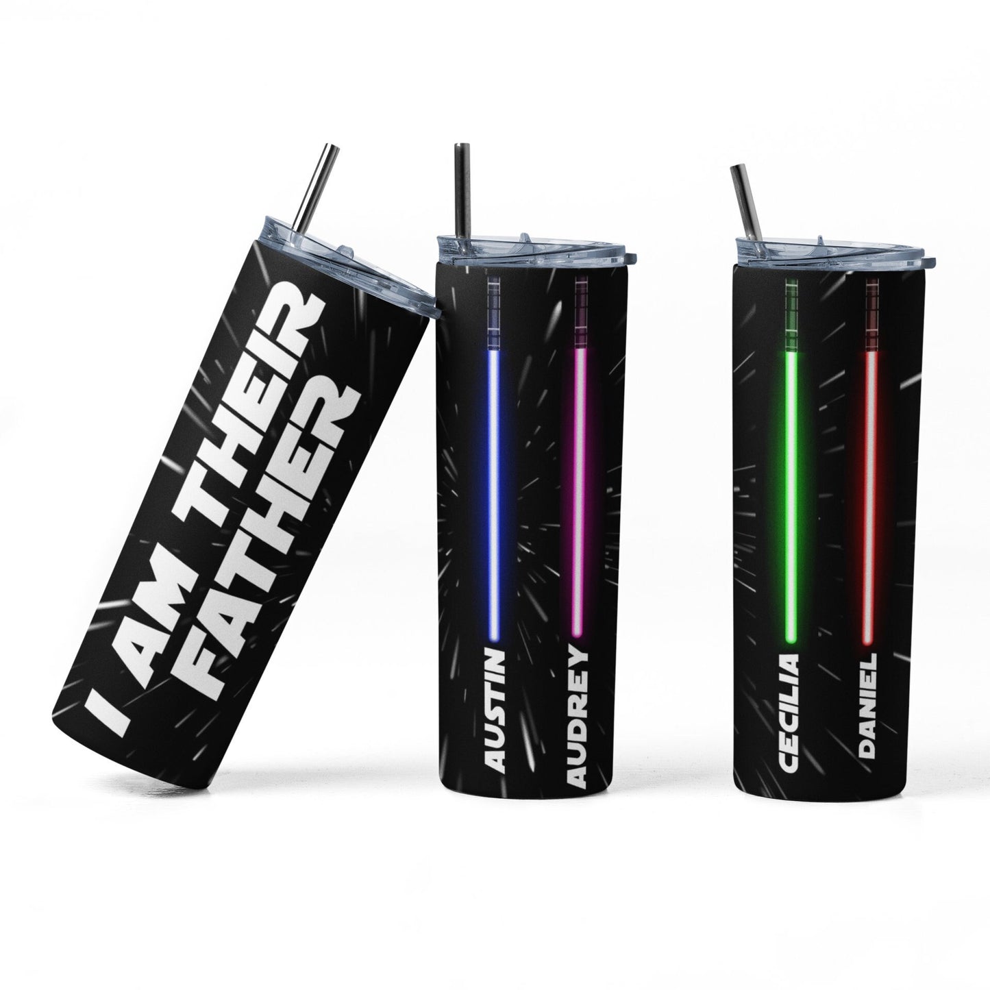 Personalized I Am Their Father Skinny Tumbler 20oz