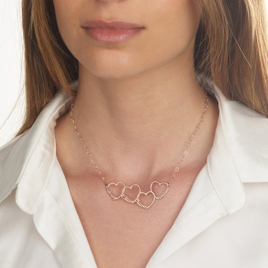 Multiple Heart Necklace
