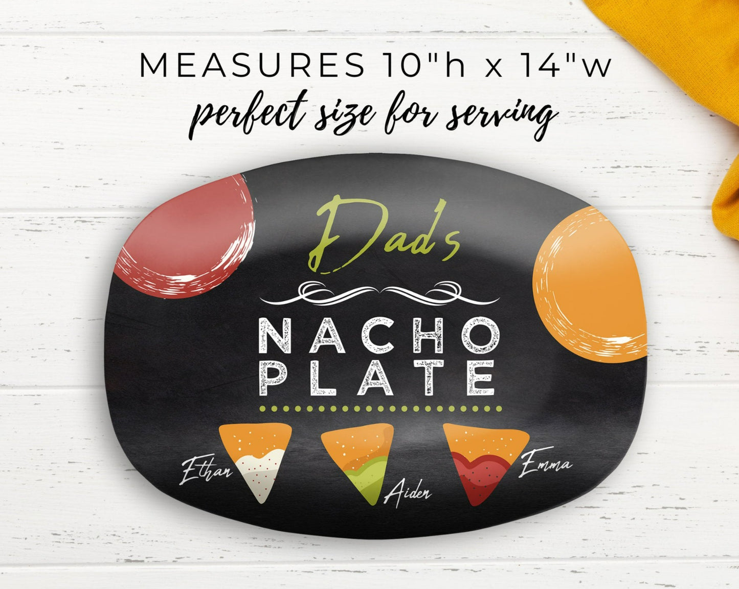 Personalized Nacho Lover Plate, Gift For Him, Fathers Day Gift