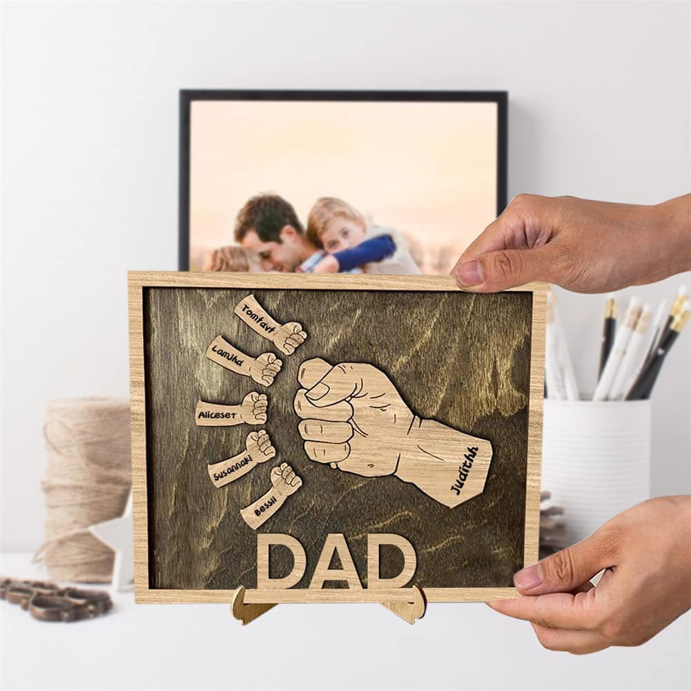 Father's Day-Personalized Fist Bump Plaque