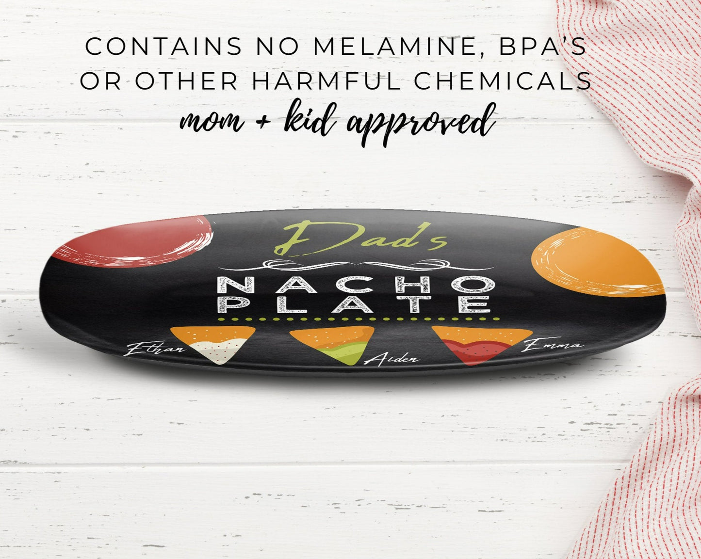 Personalized Nacho Lover Plate, Gift For Him, Fathers Day Gift