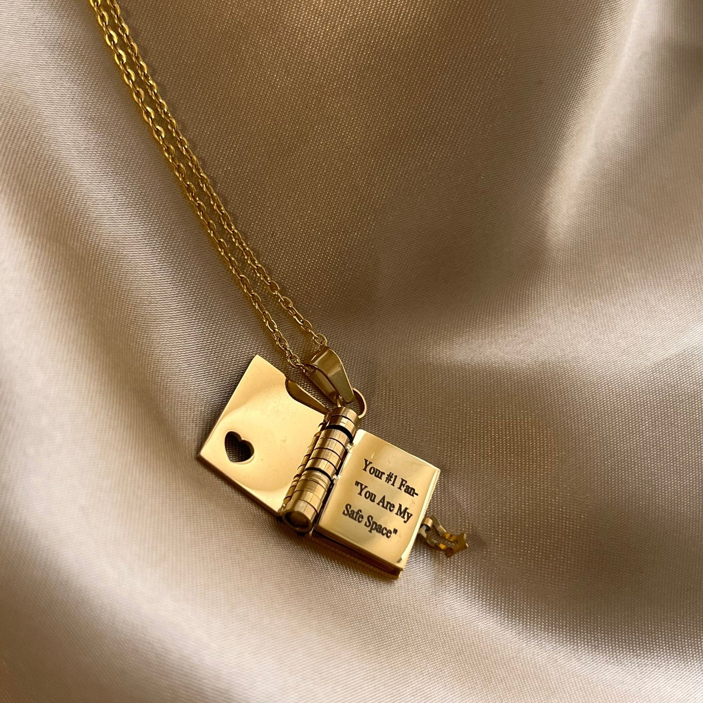 Book Necklace - Any Message Inside