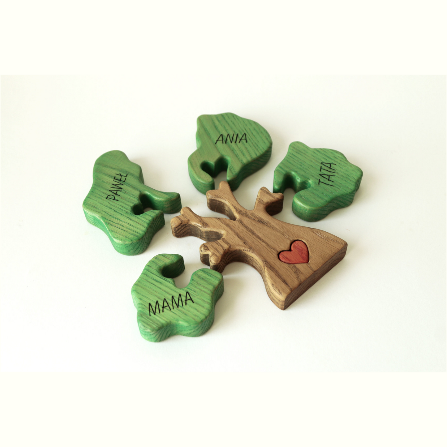 Wooden family tree family puzzle