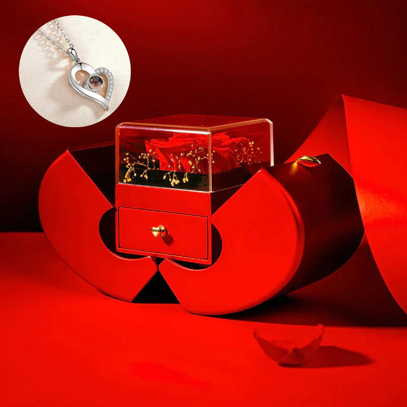 Love Projection Heart Necklace (I Love You In 100 Languages)