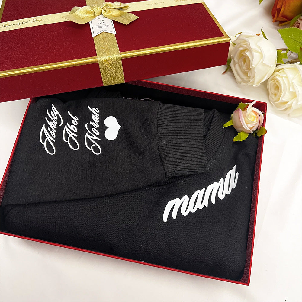 Custom Mama Sweatshirt with Children Name