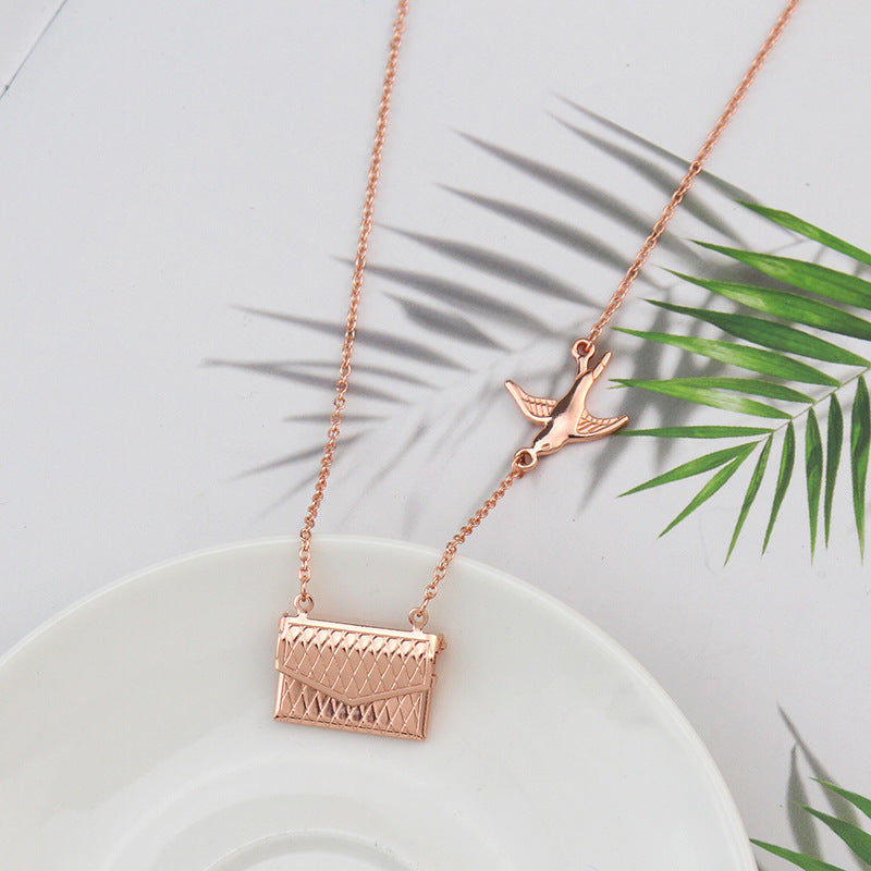 PERSONALIZED LOVE LETTER NECKLACE——Only envelopes, no letterhead.