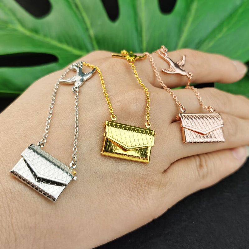 PERSONALIZED LOVE LETTER NECKLACE——Only envelopes, no letterhead.