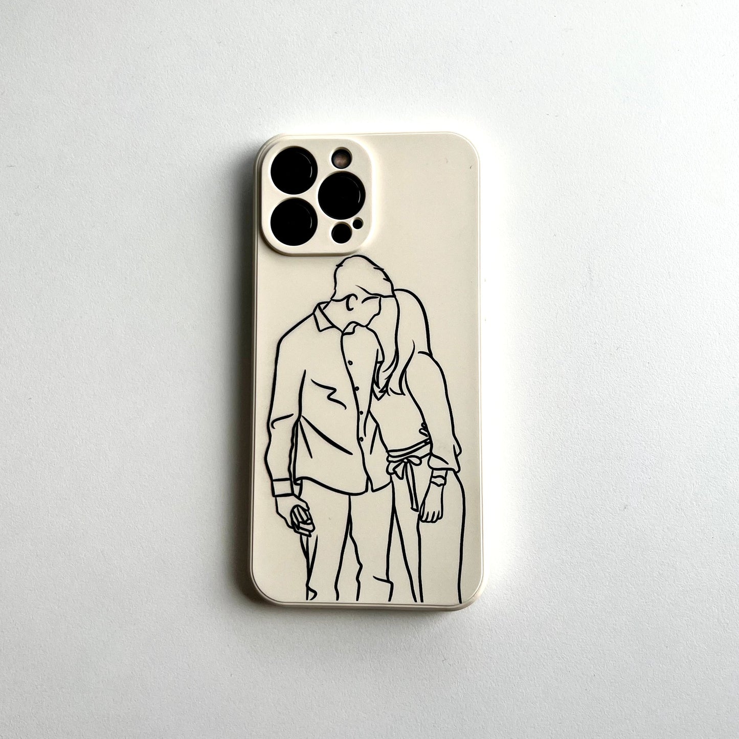 Custom Line Art Phone Case （Transparent）