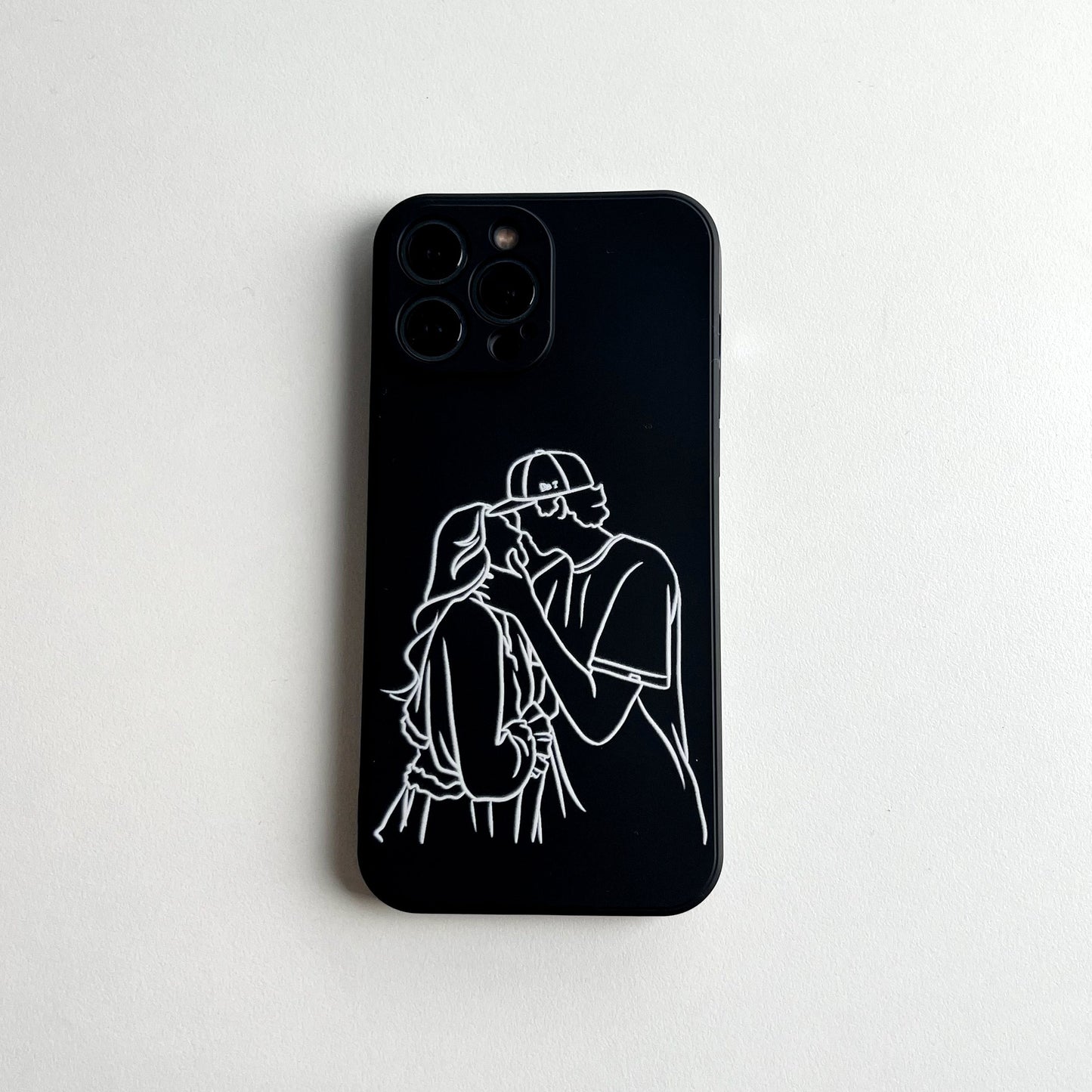 Custom Line Art Phone Case （Transparent）