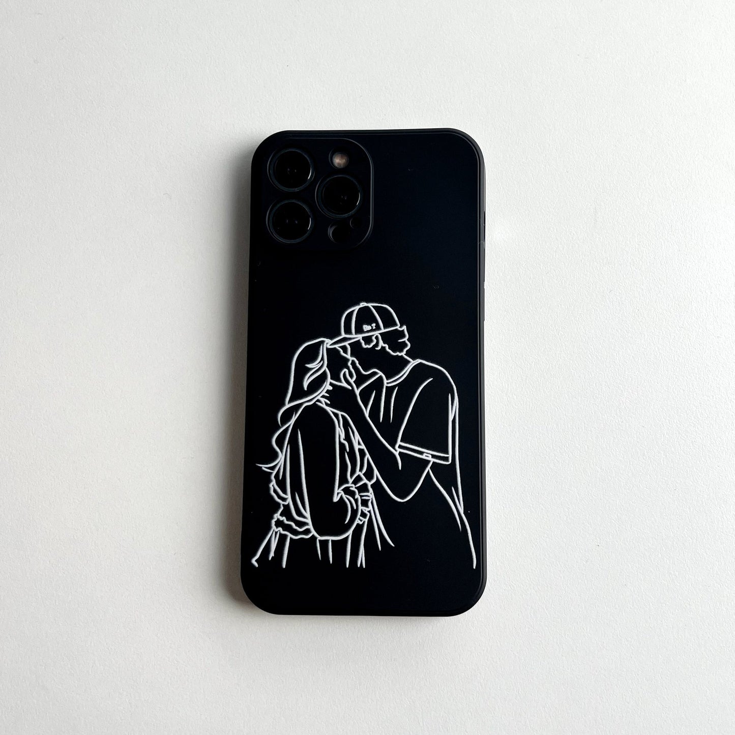 Custom Line Art Phone Case (Liquid Silicone )