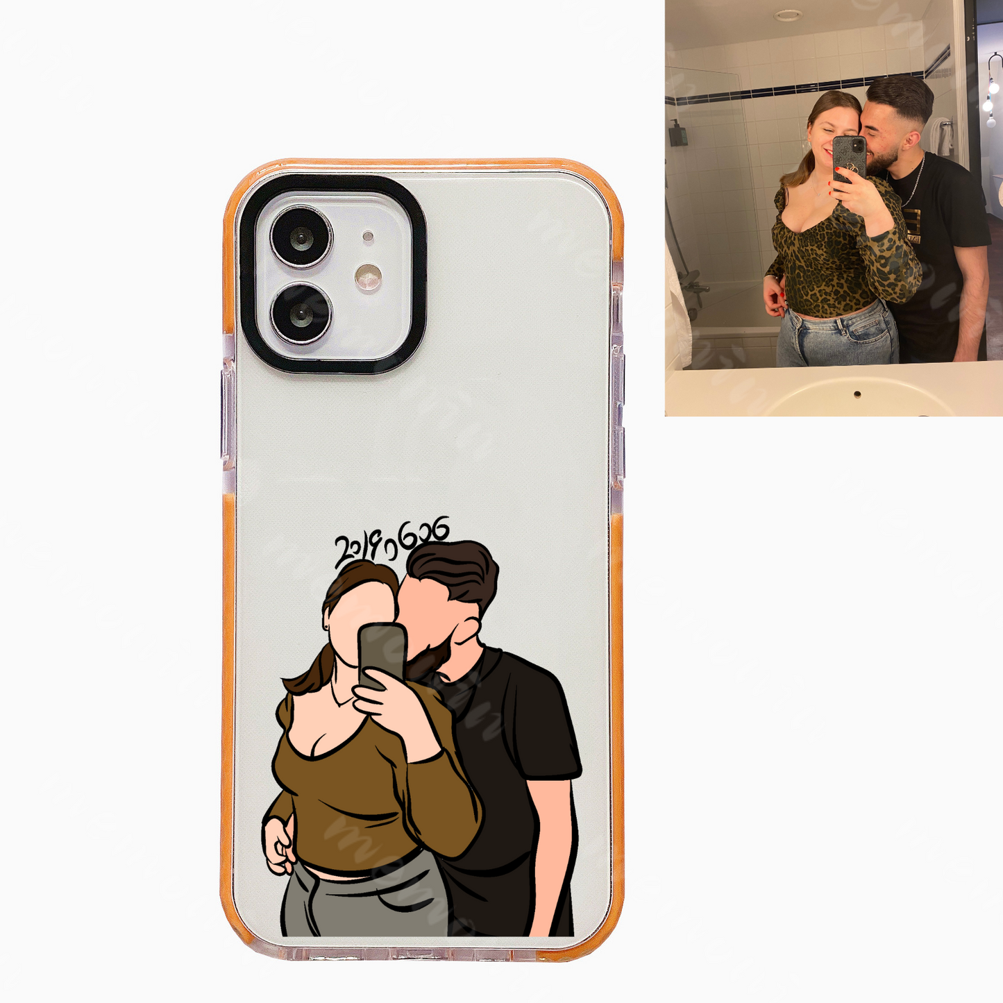 Custom Portrait Phone Case (Anti-drop edge)