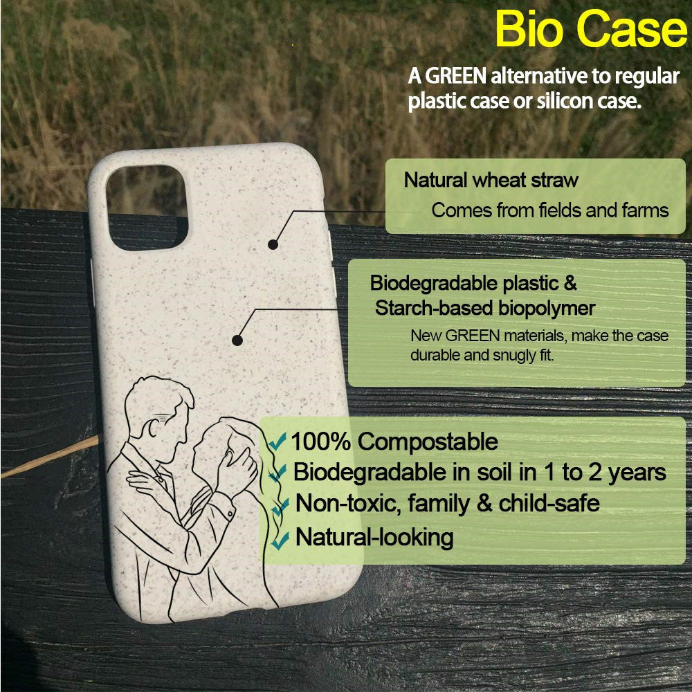 Custom Line Art Phone Case( Biodegradable)